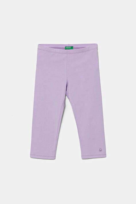 United Colors of Benetton colanți culoarea violet, uni, 3MT1CF02J
