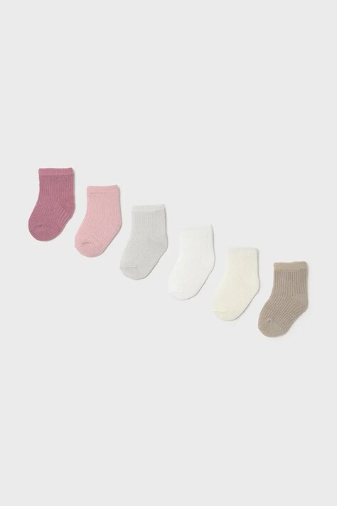 Mayoral Newborn sosete bebe 6-pack culoarea roz, 9860