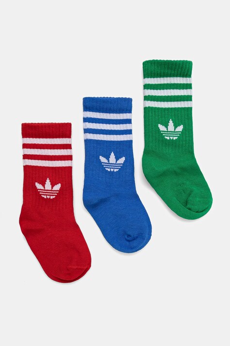 adidas Originals sosete copii 3-pack culoarea alb, JJ1991