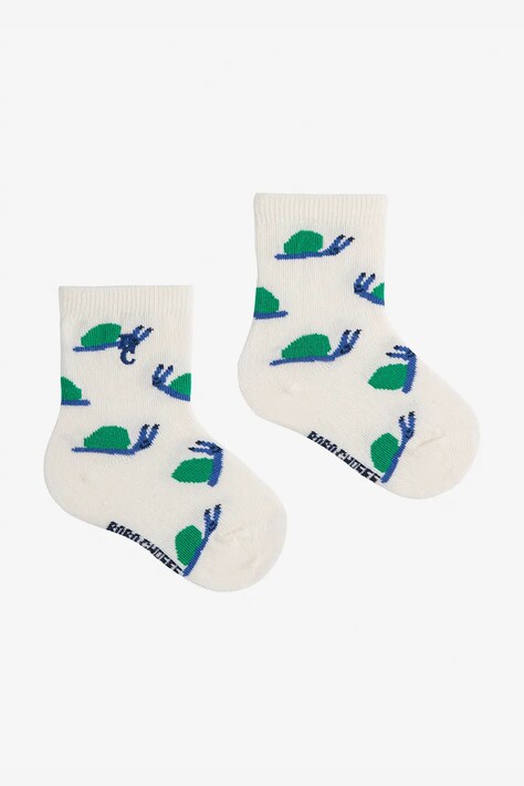 Bobo Choses skarpetki dziecięce Funny Snail kolor beżowy 125AH018