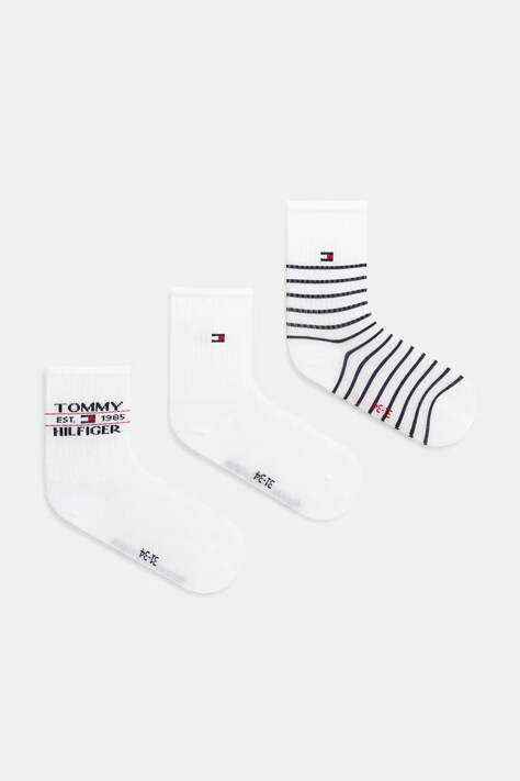 Dětské ponožky Tommy Hilfiger 3-pack béžová barva, 701232830