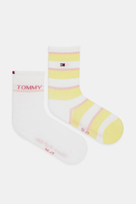 Tommy Hilfiger skarpetki dziecięce 2-pack kolor żółty 701232856