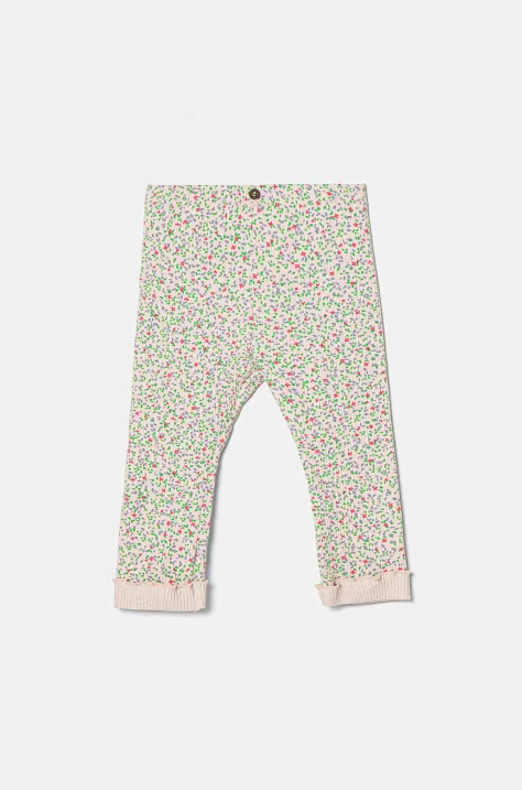 United Colors of Benetton legginsy niemowlęce kolor różowy wzorzyste 3OBQAF02A