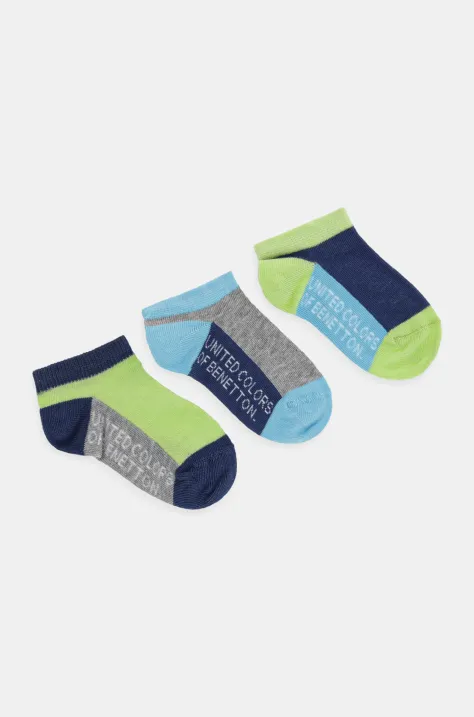 Чорапи United Colors of Benetton (3 чифта) в сиво 6AO507044