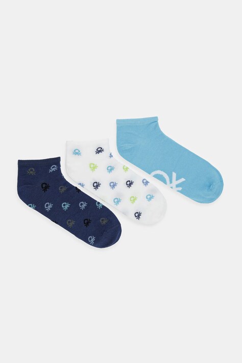 Ponožky United Colors of Benetton 3-pack tyrkysová barva, 6AO507044