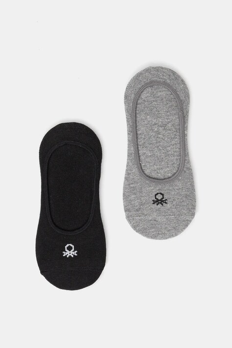 Ponožky United Colors of Benetton 2-pak čierna farba, 6AO60701K