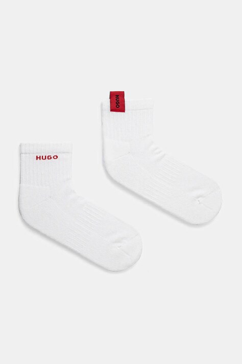 Хлопковые носки HUGO 2 шт цвет белый 50531469