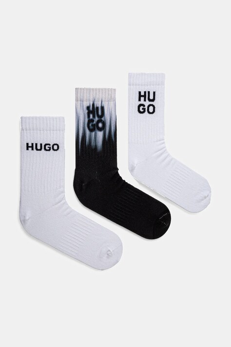 Κάλτσες HUGO 3-pack χρώμα: άσπρο, 50531488