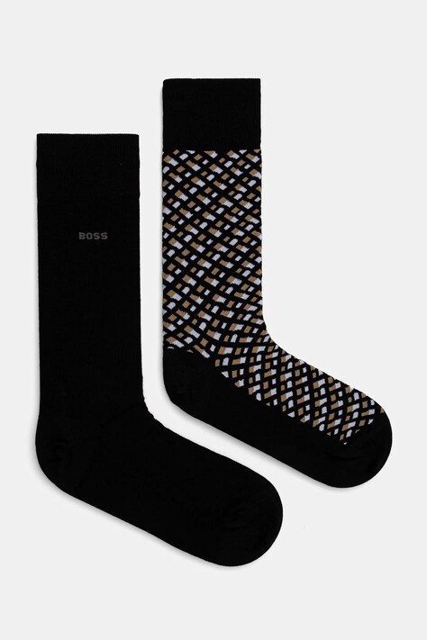 BOSS skarpetki 2-pack męskie kolor czarny 50515141