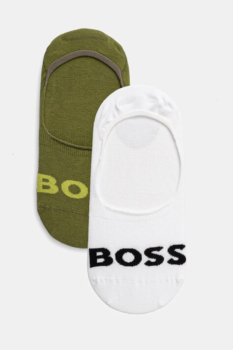 Ponožky BOSS 2-pack pánské, zelená barva, 50516402
