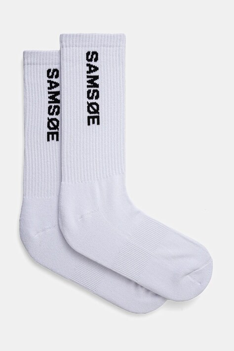 Samsoe Samsoe socks men's white color M24400016