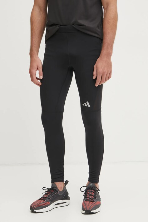 Леггинсы adidas Performance Run It мужские цвет чёрный однотонные JY4615