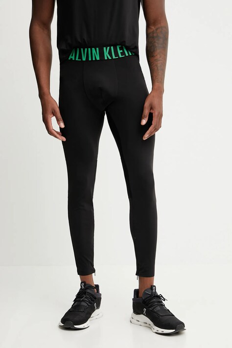 Calvin Klein Performance leggins de antrenament culoarea negru, uni, LVGMS5L600