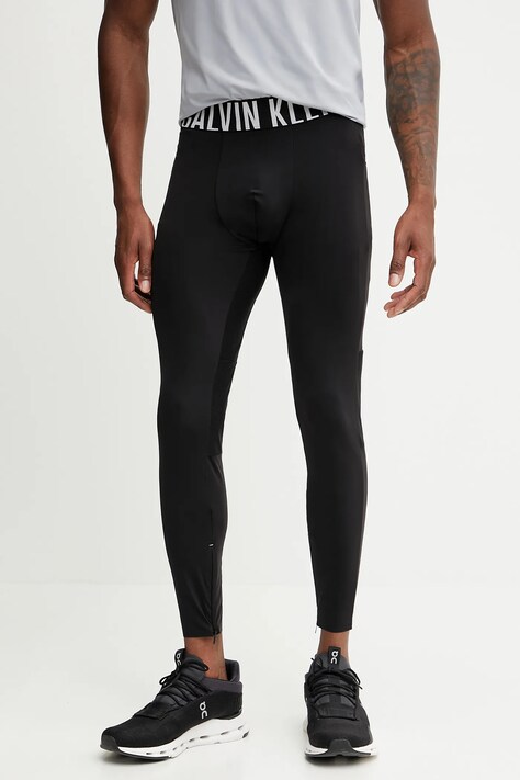 Calvin Klein Performance leggins de antrenament culoarea negru, uni, LVGMS5L600