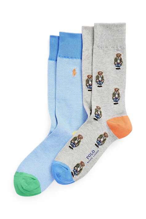 Polo Ralph Lauren skarpetki 2-pack męskie kolor multicolor 449944145