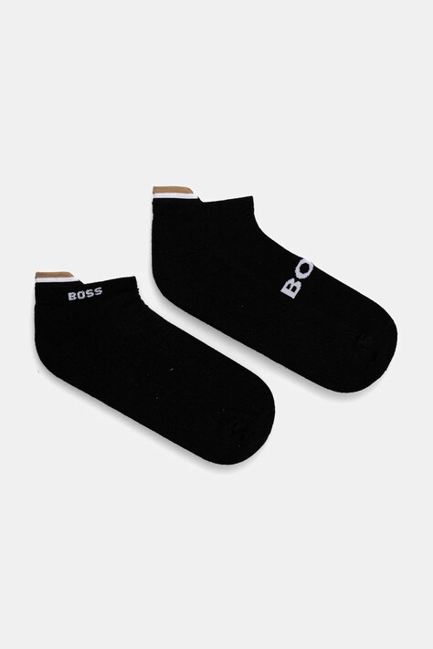 BOSS skarpetki 2-pack męskie kolor czarny 50531617