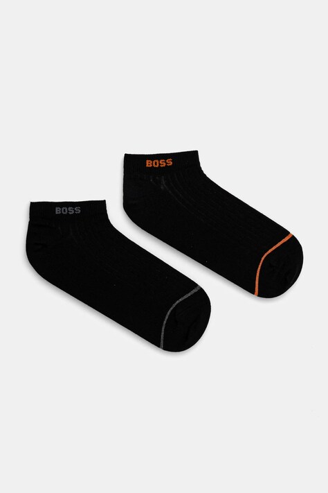 BOSS skarpetki 2-pack męskie kolor czarny 50537517