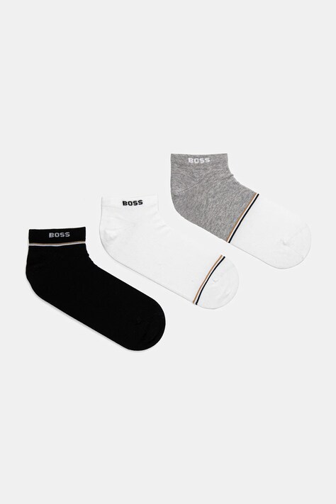 BOSS skarpetki 3-pack męskie kolor czarny 50537527