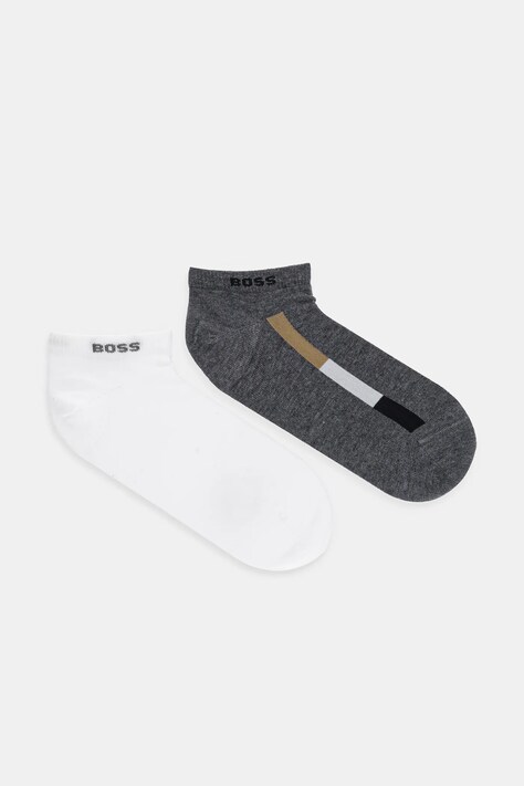 BOSS sosete 2-pack barbati, culoarea gri, 50537545