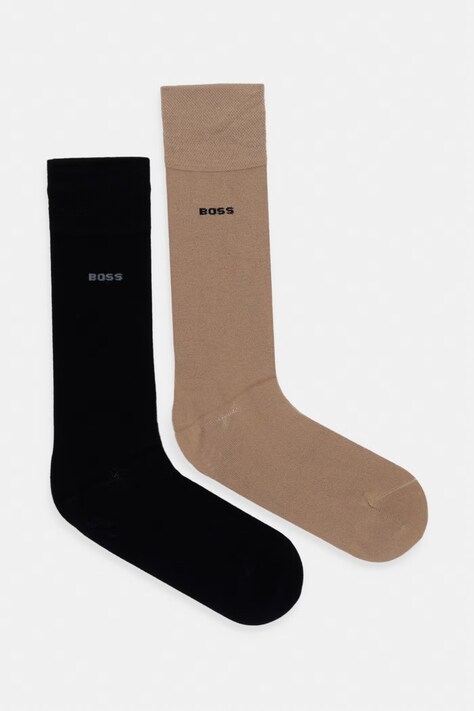BOSS ponožky pánske 2P RS Bamboo 2-pak béžové 50538200