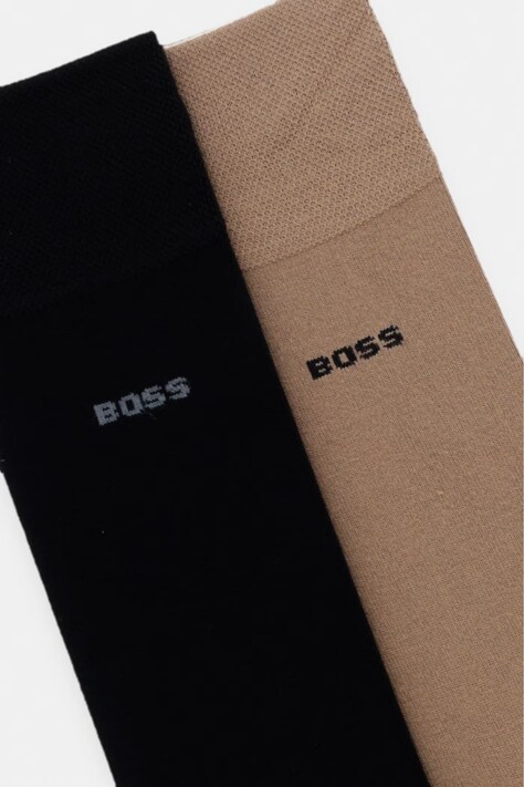 BOSS шкарпетки чоловічі 2P RS Bamboo 2 шт — SS25-LGM02I, бежевий — фото 2