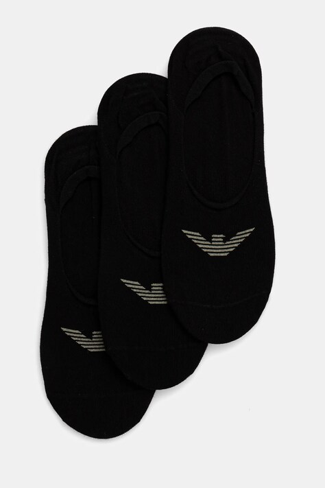 Emporio Armani Underwear sosete barbati, culoarea negru, EM000548 AF12271
