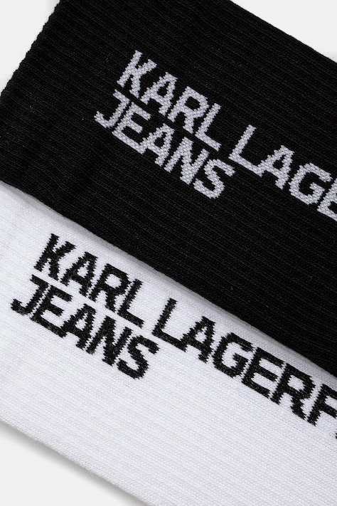 Шкарпетки Karl Lagerfeld Jeans 2-pack — SS25-LGM02R, білий — фото 2