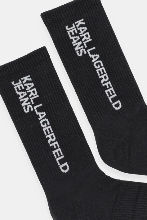 Шкарпетки Karl Lagerfeld Jeans 2-pack — SS25-LGM02R, чорний — фото 2