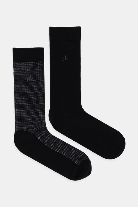 Calvin Klein sosete 2-pack barbati, culoarea negru, 701231365