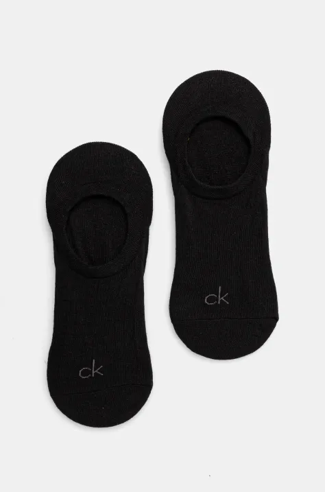 Čarape Calvin Klein 2-pack za muškarce, boja: crna, 701231366