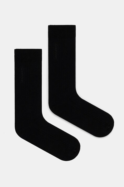 Calvin Klein sosete 2-pack barbati, culoarea negru, 701232089