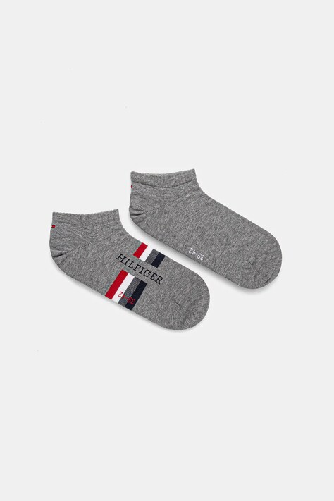Ponožky Tommy Hilfiger 2-pak pánske, šedá farba, 701232467