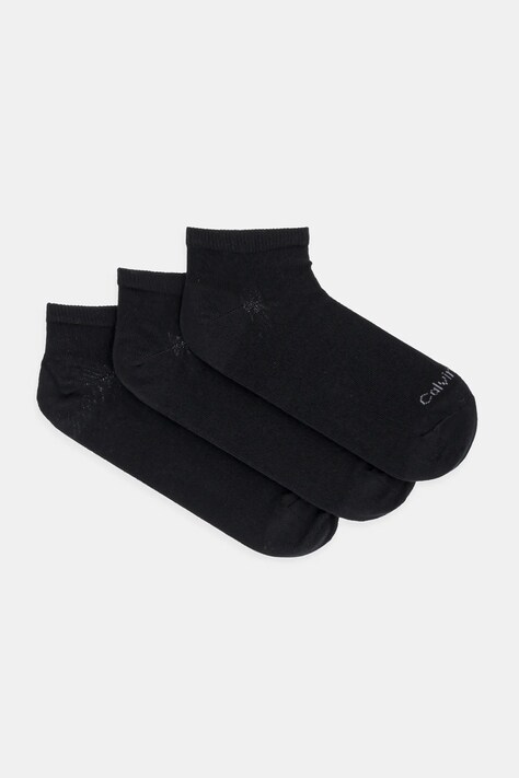 Ponožky Calvin Klein 3-pak čierna farba, 701233831