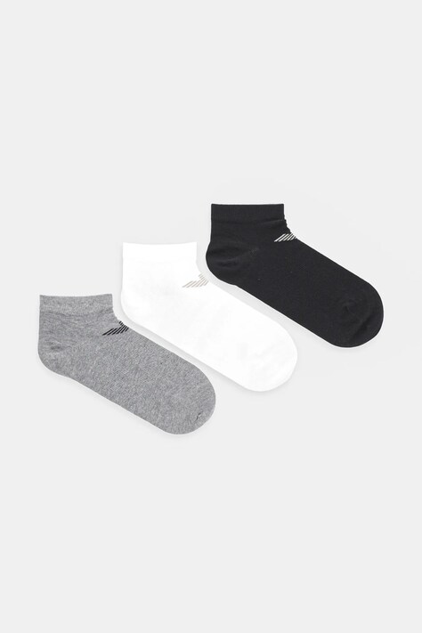 Emporio Armani Underwear sosete 3-pack barbati, culoarea negru, EM000550 AF12271