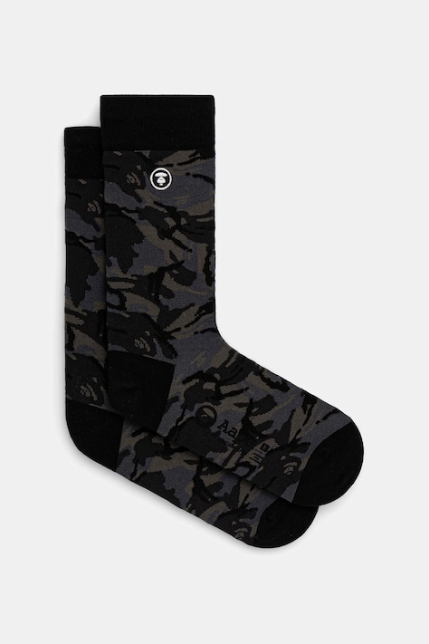 Чорапи AAPE Main мъжки в черно AAPSOM4293XXN