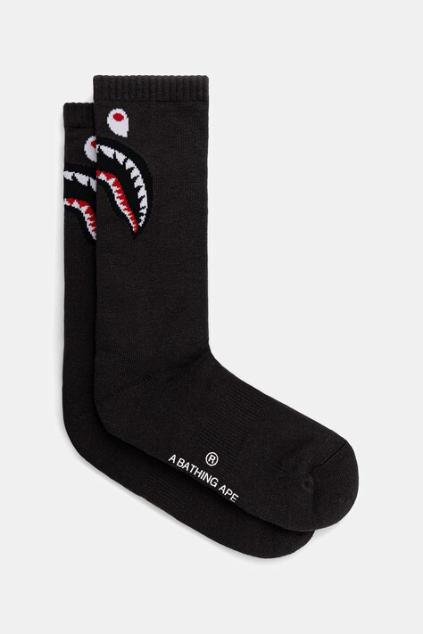 Ponožky A Bathing Ape Shark čierna farba, 1K80184002