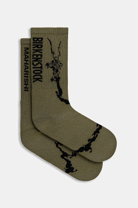 Шкарпетки Birkenstock 1774 x Maharishi Tabi Sports колір зелений 1030770