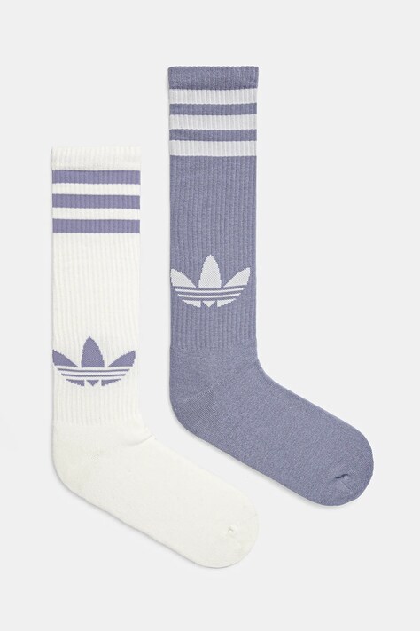 Κάλτσες adidas Originals 2-pack χρώμα: μοβ, JP2499