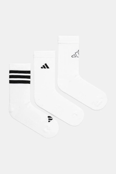 Ponožky adidas 3-pack bílá barva, JI6316