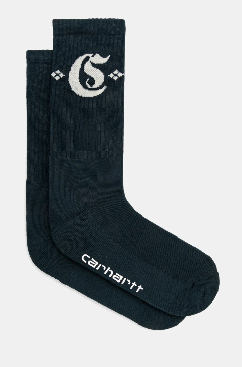 Carhartt WIP socks Greatest Hits Socks turquoise color I034372.2NEXX