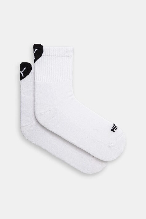 Puma șosete 2-pack culoarea alb, 938555