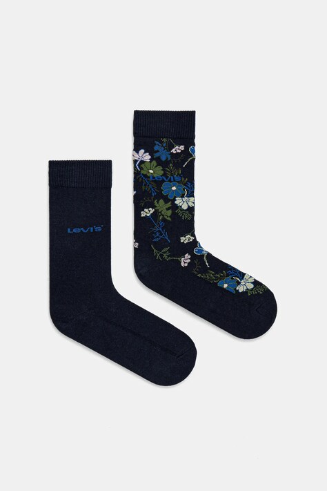 Ponožky Levi's 2-pack tmavomodrá barva, 37157-1206