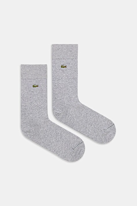 Lacoste skarpetki 2-pack kolor szary RA3147