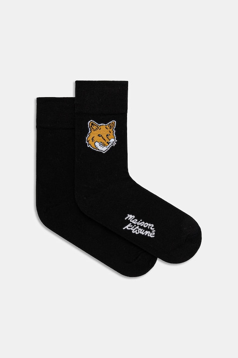 Maison Kitsuné calzini Fox Head colore nero MM06401KT0010
