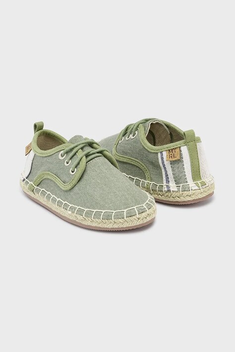 Dětské espadrilky Mayoral zelená barva, 43682