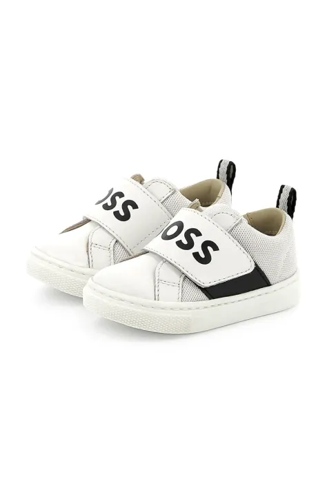 BOSS sneakers pentru copii culoarea alb, J52161