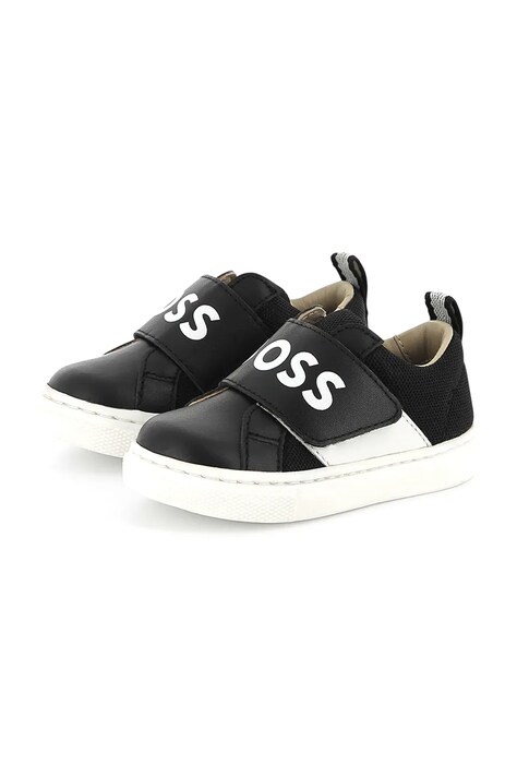 Детски маратонки BOSS в черно J52161