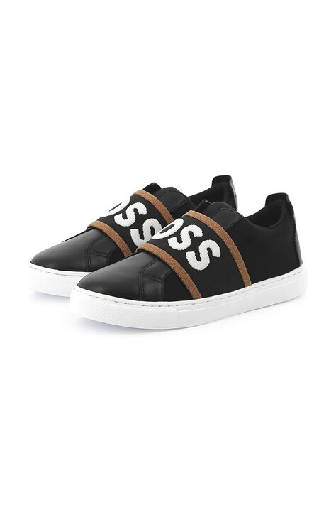 BOSS sneakers pentru copii culoarea negru, J51655