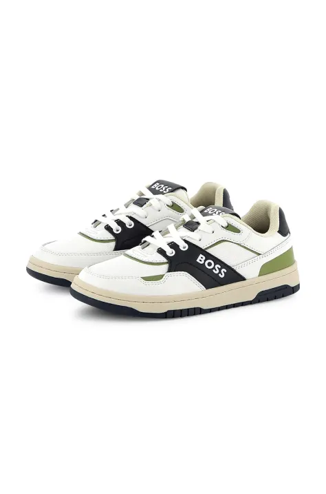 BOSS sneakers pentru copii culoarea alb, J51659