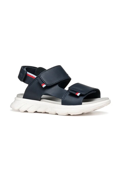 Geox sandale din piele pentru copii AIRADYUM culoarea albastru marin, J55F1B.0009B